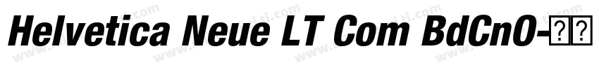 Helvetica Neue LT Com BdCnO字体转换